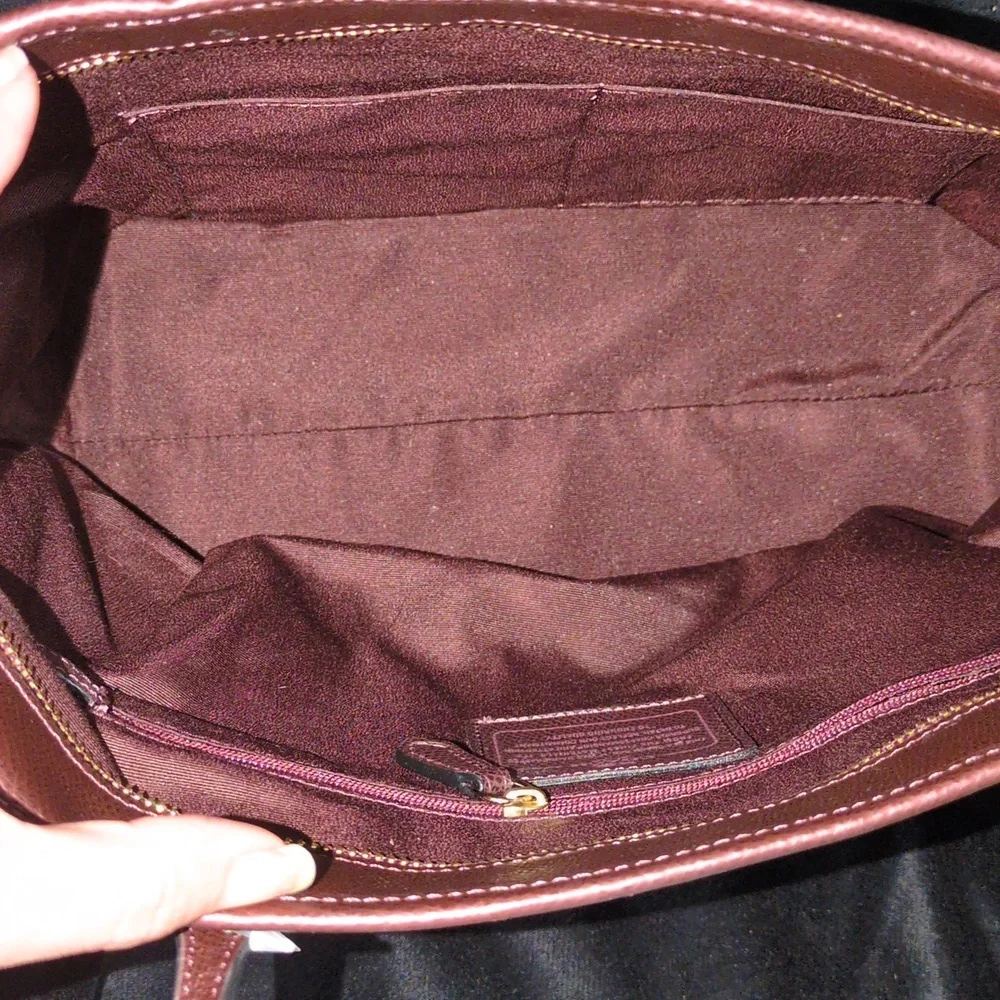 Coach City Zip Tote Bag in Dark Cherry
